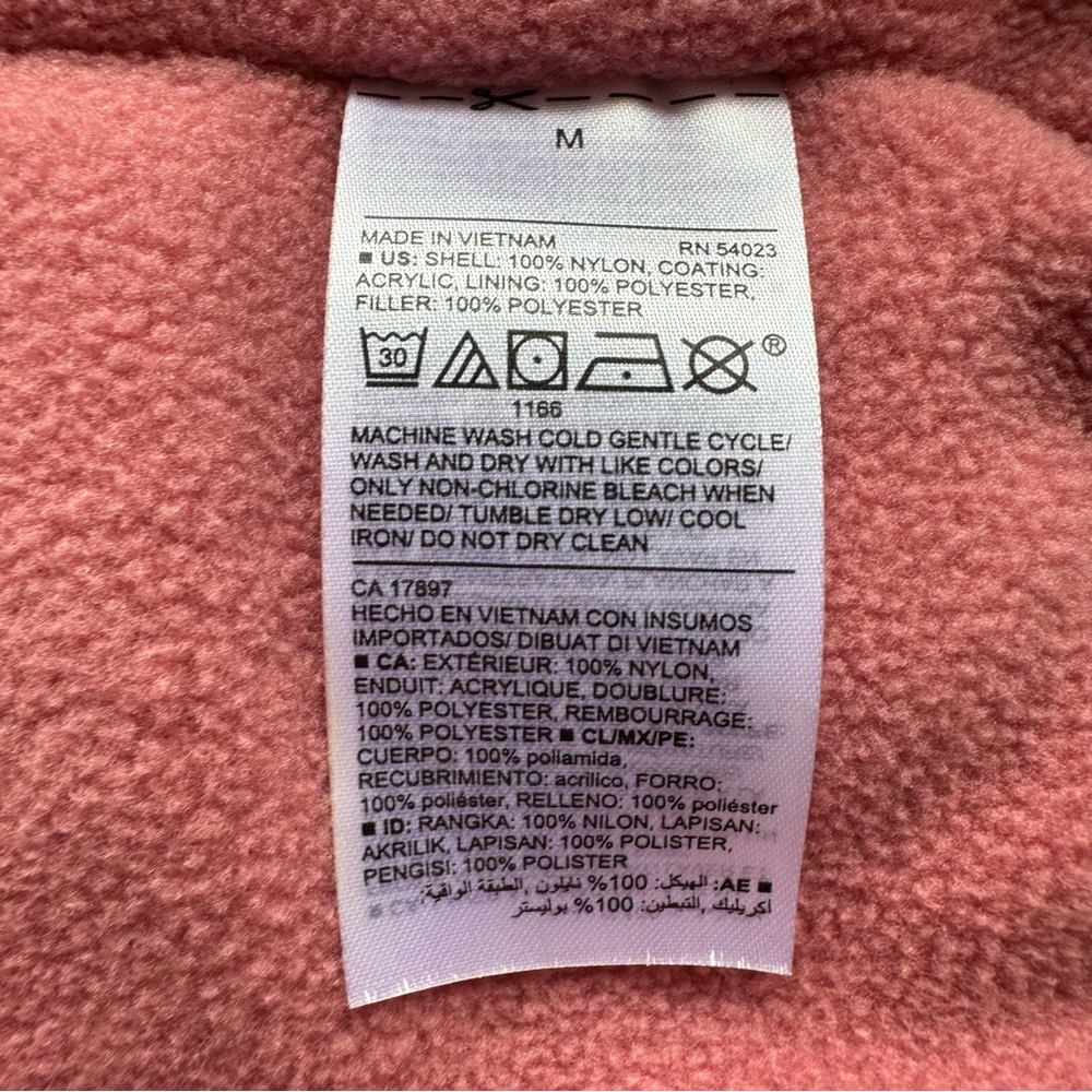 Old Navy Women's Dusty Rose Mauve Pink Puffer Vest‎ Size Medium EUC Cabincore - Picture 4 of 4